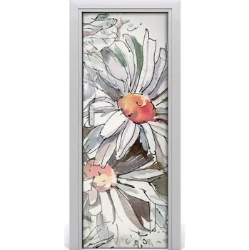 Fototapeta Samolepící fototapeta na dveře sedmikrásky 95x205 cm