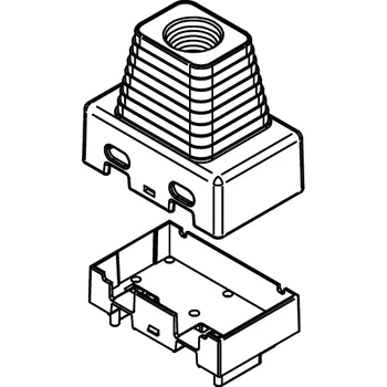 Pohon brány Nice SPCG023500 difuzor a spodní kryt pro lampu Nice ELAC