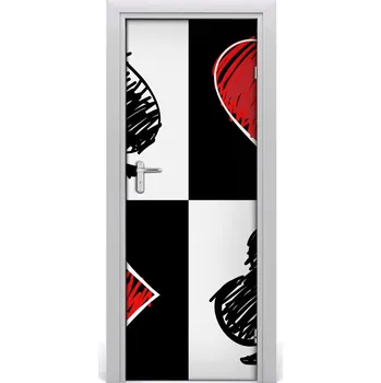 Fototapeta Samolepící fototapeta na dveře Karetní barvy 75x205 cm