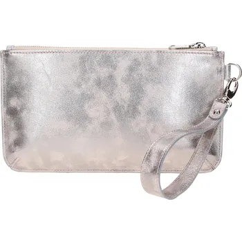 Kabelka Psaníčko do ruky Snap růžovo-stříbrná