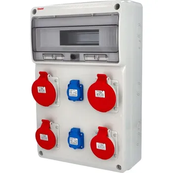 vypínač a zásuvka FAMATEL Zásuvková skříň ZSF20202000.V /3952 IP44 V837