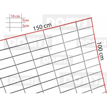 gabiony DOMYS GABIONOVÁ SÍŤ 150x100cm (10x5cm)