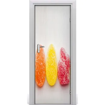 Fototapeta Samolepící fototapeta na dveře barevné želé 85x205 cm