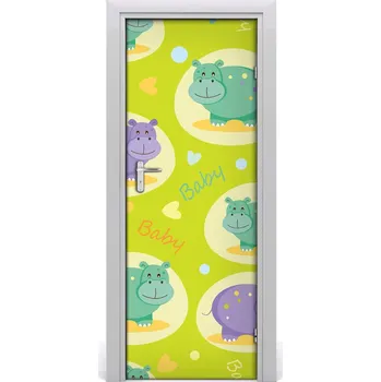 Fototapeta Samolepící fototapeta na dveře Hroch 85x205 cm