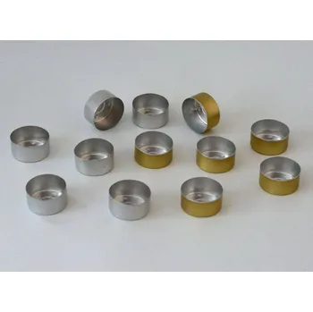 Svíčka Kalíšek na čajové svíčky prům. 40 mm, výška 18 mm ZLATÝ