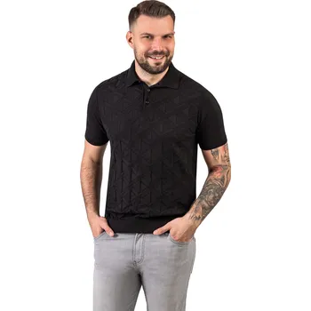 Pánské tričko FERATT Pánská polokošile MORENO černá Velikost: L