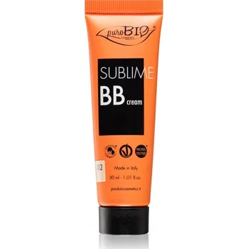 Přípravek na tvář puroBIO Cosmetics Sublime hydratační BB krém odstín 02 30 ml
