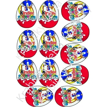 Jedlá dekorace na dort Jedlý tisk na fondánový list A4 motiv "Kinder vejce "