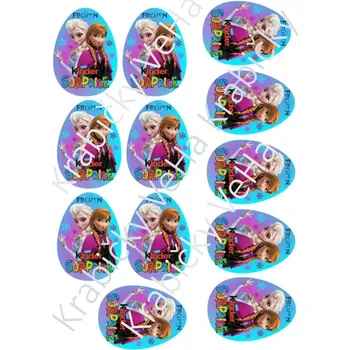 Jedlá dekorace na dort Jedlý tisk na fondánový list A4 motiv "Kinder vejce "