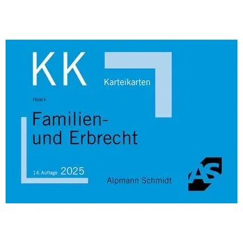 Karteikarten Familien- und Erbrecht - Haack, Claudia [DE] (2025, Brožovaná, Alpmann Schmidt)