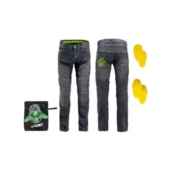 Moto kalhoty Pánské moto džíny W-TEC Alfred CE - šedá, XL