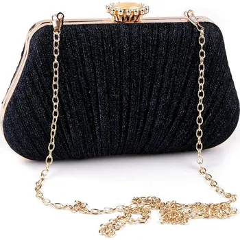 Kabelka Kabelka - psaníčko s lurexovým efektem - 2 modrá tmavá