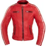 Dámská kožená bunda W-TEC Umana - červená, 3XL