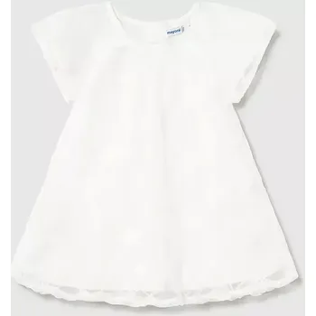 Dívčí šaty Dívčí šaty Mayoral bílá barva, mini, 1982 1982.4A.Baby.PPYA 00X, vel. 80