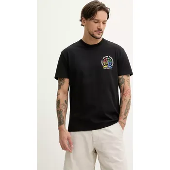 Pánské tričko Bavlněné tričko Tommy Jeans černá barva, s potiskem, DM0DM20813 99X, vel. XL