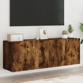 Obývací pokoj vidaXL TV skříňky nástěnné 2 ks 60 x 30 x 41 cm [836939] Barva: kouřový dub