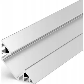 LED osvětlení Rohový hliníkový LED profil TECH-LIGHT eloxovaný P7 1m