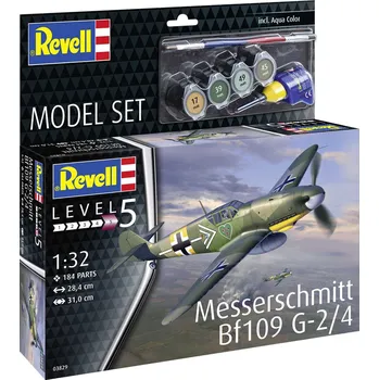 Plastikový model Revell ModelSet letadlo 63829 - Messerschmitt Bf109 G-2/4 (1:32) - expresní doprava