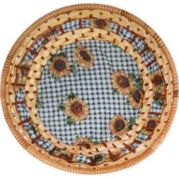 chlebník Košík na pečivo kulatý 22 cm/3