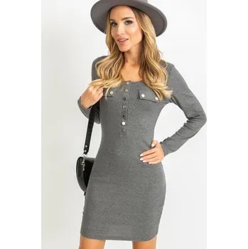 Dámské šaty Dámské šaty JULIET tmavě šedé