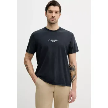 Pánské oblečení Bavlněné tričko Calvin Klein Jeans LV04RB824G námořnická modř 59X, vel. XXL