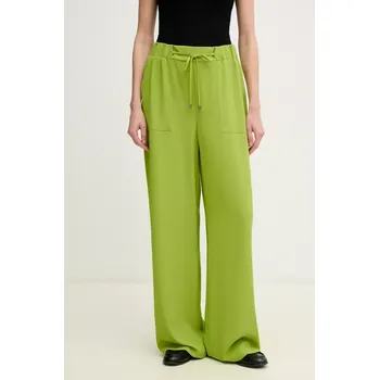 Dámské kalhoty Kalhoty Joseph Ribkoff dámské, zelená barva, široké, high waist, 251185 70X, vel. 38