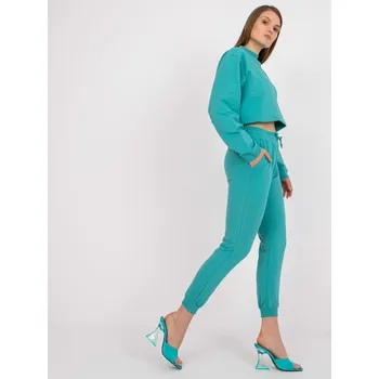 Dámské oblečení Tyrkysové sportovní kalhoty AP-DR-