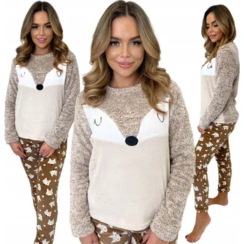 Dámské noční prádlo Dámské pyžamo Margo polyester béžové, velikost L