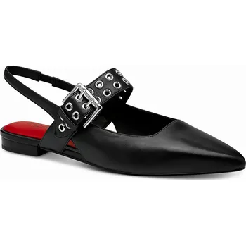 Dámské baleríny TAMARIS NEWD Dámské kožené černé balerínky 1-29102-44-001-255 Velikost 39