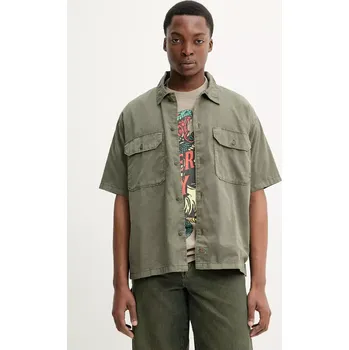 Pánská košile Košile Dickies pánská, zelená barva, relaxed, s klasickým límcem, DK0A4Z7QMGR1 91X, vel. S