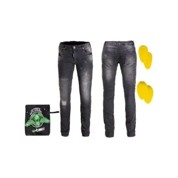 Moto kalhoty Pánské moto jeansy W-TEC Komaford - tmavě šedá, 3XL
