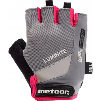 Cyklistické rukavice Cyklistické rukavice Meteor XXS šedé