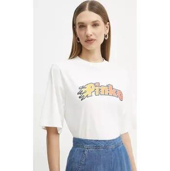 Pánské tričko Bavlněné tričko Pinko bílá barva, 104604 A2D9 104604.A2D9 00X, vel. L