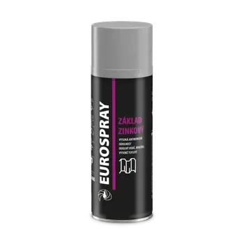barva na kov EUROSPRAY ZINKOVÝ ZÁKLAD / 0980 šedá mat - 400ml