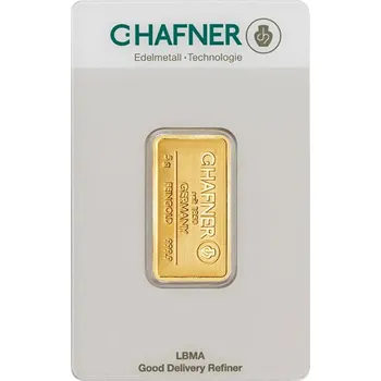 Sběratelství C.Hafner investiční zlatý slitek 5g