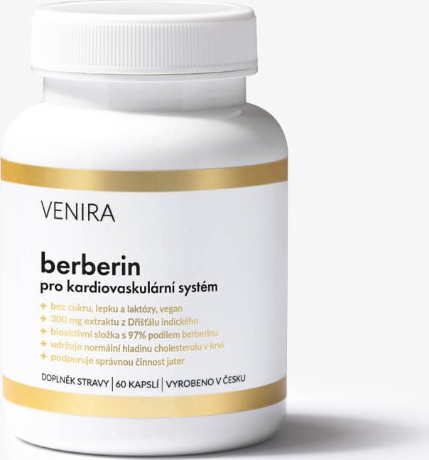 VENIRA berberin, 60 kapslí