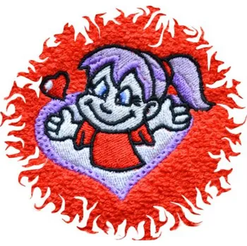 Dětská osuška s výšivkou QUALITY 400 g/m2 - HOLČIČKA SE SRDÍČKEM