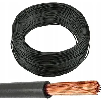 elektrický kabel Instalační kabel H05V-K LgY 1x1,0 300/500V Černý, 1 m