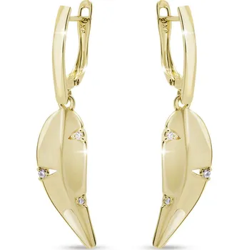 Náušnice Pozlacené náušnice lístky, 3433