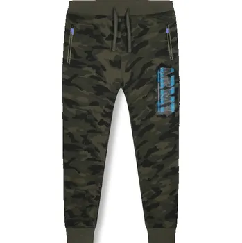 CHLAPECKÉ MASKÁČOVÉ TEPLÁKY TM8228 VELIKOSTI 146-176 Velikost: 176, Barva: Maskáčová/modrá