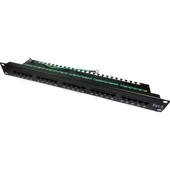 Patch panel XtendLan Patch panel 19", 25 portů, telefonní, 1U, Cat3 PPT1U19Cat3