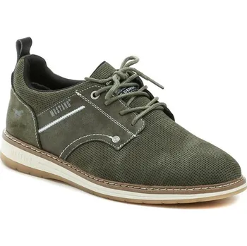 Pánská móda Mustang 4197-303-770 zelené pánské polobotky EU 42 + DÁREK