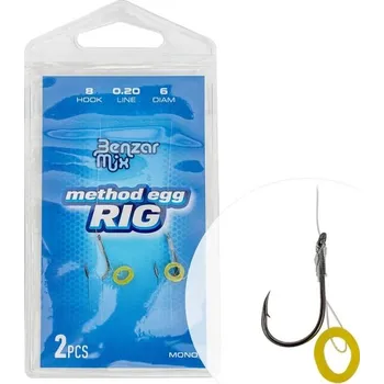 BENZAR MIX - Hotový návazec Mono Method Egg Rig vel. 8
