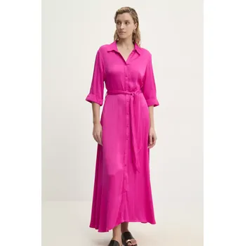 Dámské šaty Šaty Answear.LAB růžová barva, maxi senda.u.FKK 43X, vel. S