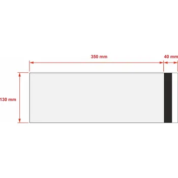 Obálka PLASTOVÉ OBÁLKY 130x350 mm (10 ks)