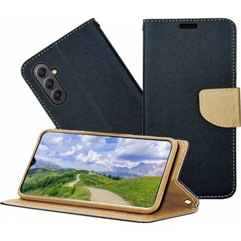 Pouzdro na mobilní telefon Pouzdro s klopou RCBR pro Samsung Galaxy A34 5G FANCY CASE černé