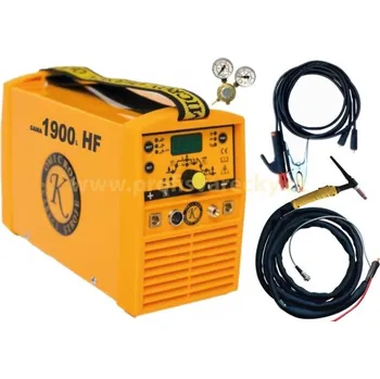 Svářečka Omicron Set 2 Gama 1900L HF + sv. kabely 3 m + hořák TIG + red.