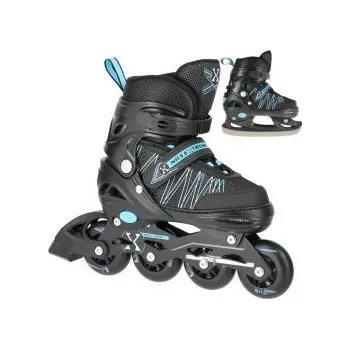 Kolečkové brusle Kolečkové brusle NILS Extreme NH11912 A 2v1, modré - - Výběr variant -
