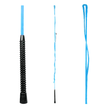 Bič lonžovací Waldhausen bez kroužku 180cm azurová modrá