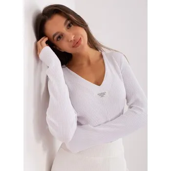 Dámská halenka s dlouhým rukávem a vypasovaným střihem FIT bílá